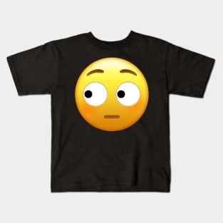 Side Eye Face Emoji | Pop Art Kids T-Shirt